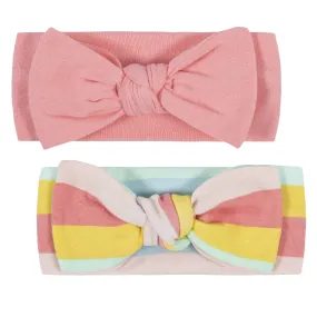 2-Pack Baby Girls Rainbow Headbands