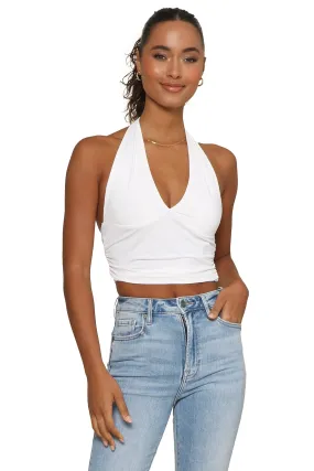 Annie Ruched Side Halter Top