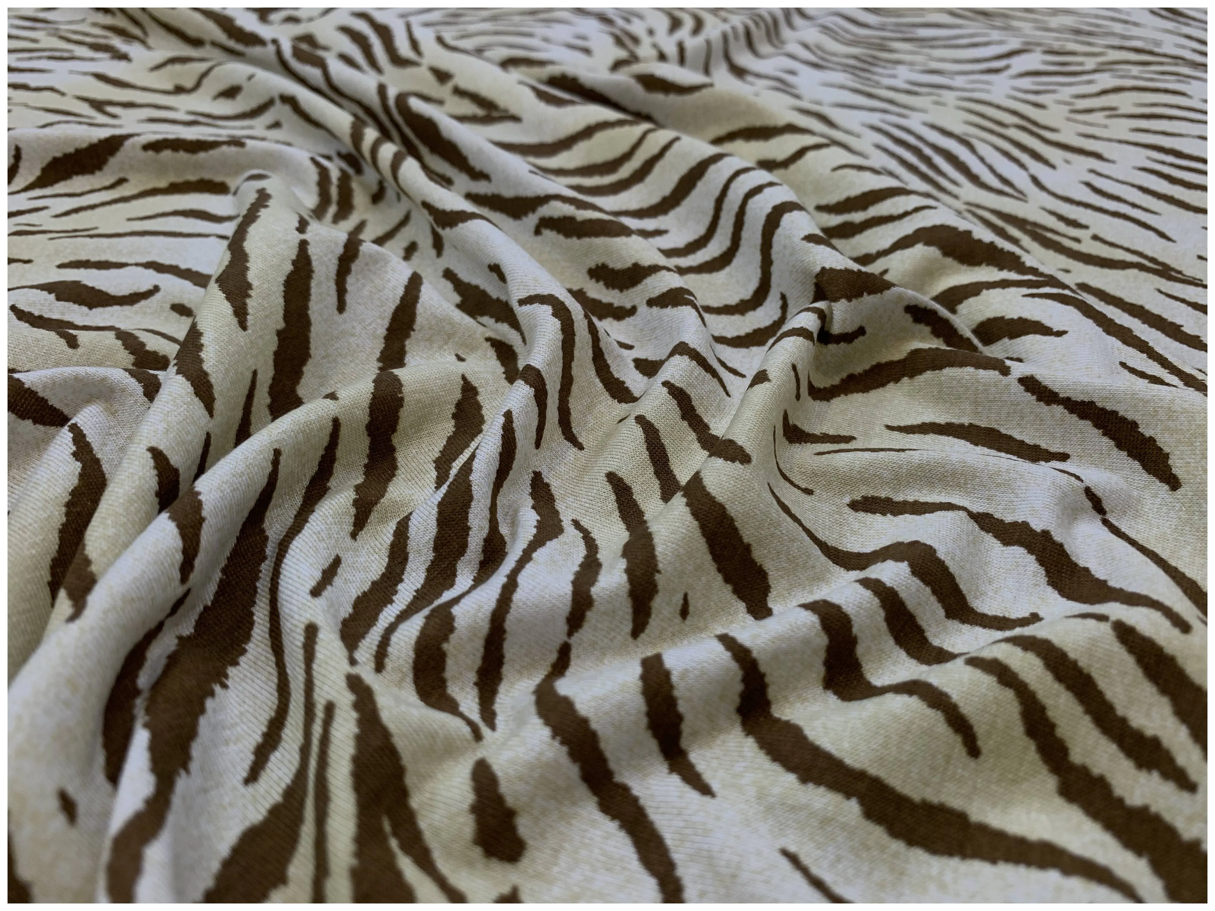 Bielastico Animalier Zebrato Beige