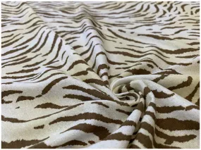 Bielastico Animalier Zebrato Beige