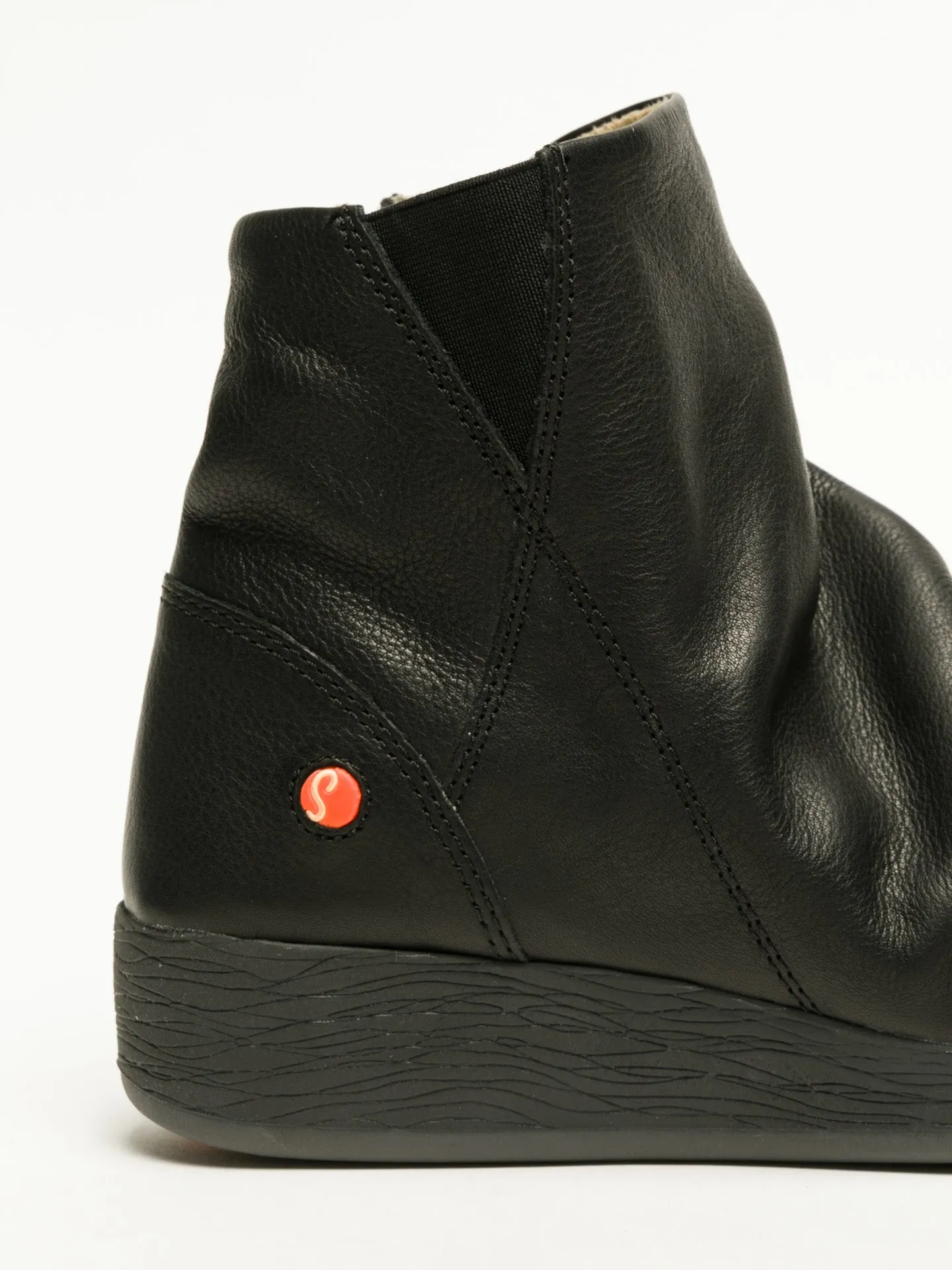 Black Wedge Ankle Boots