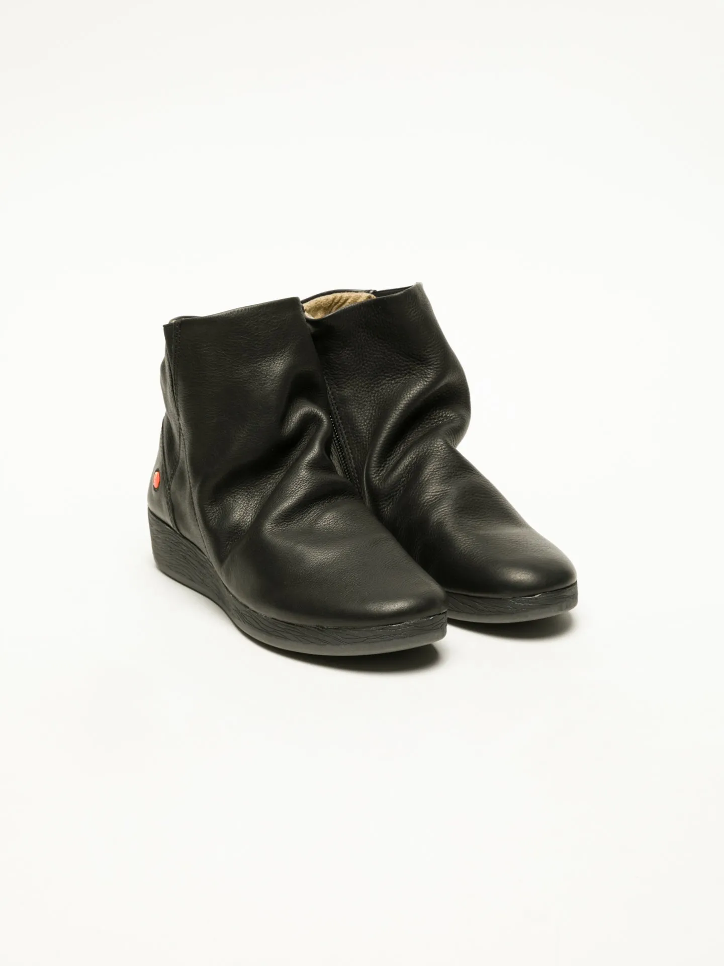 Black Wedge Ankle Boots