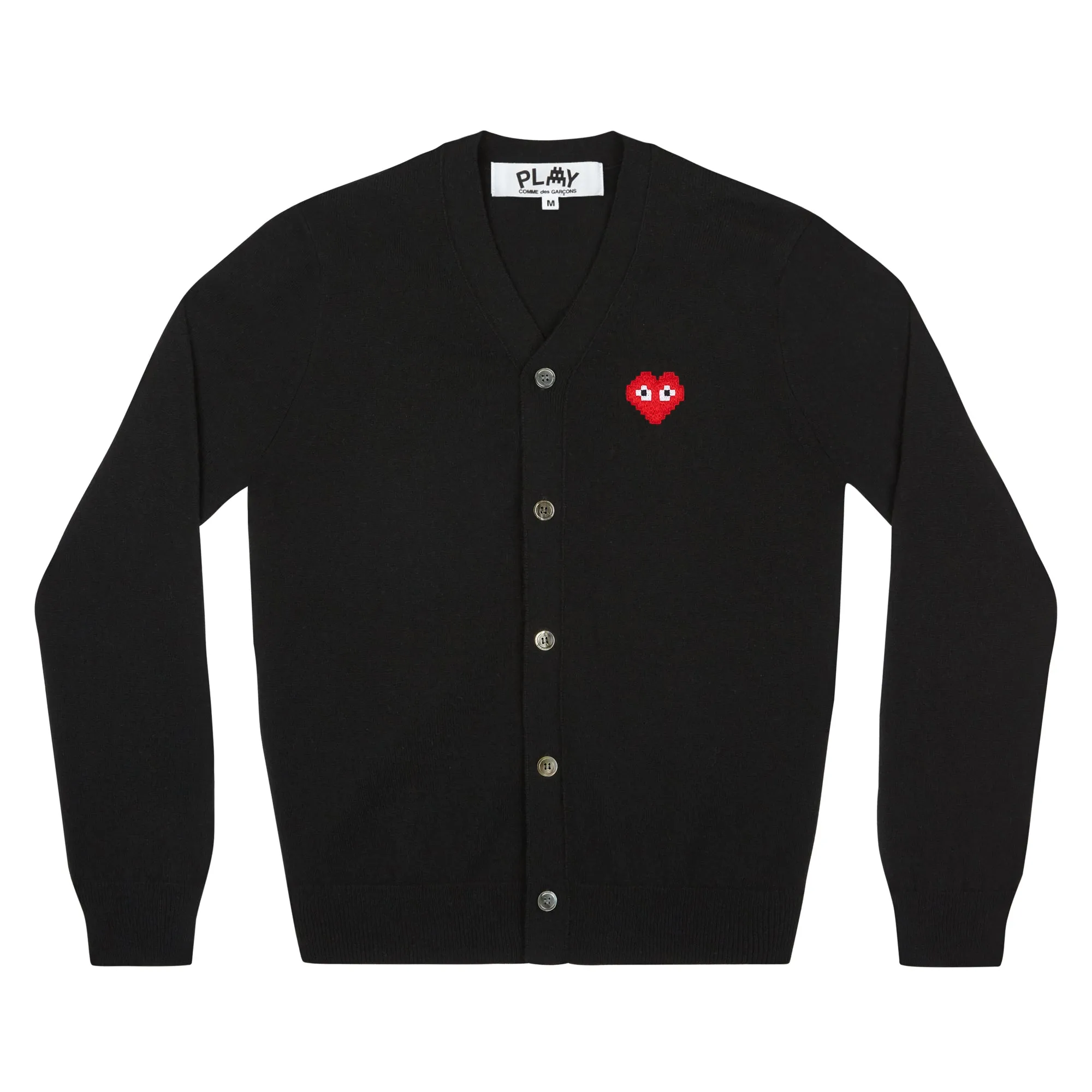 CDG Play Invader Cardigan AZ-N084-051-1 Black