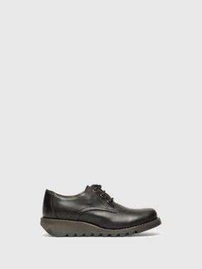 Coal Black Derby Shoes