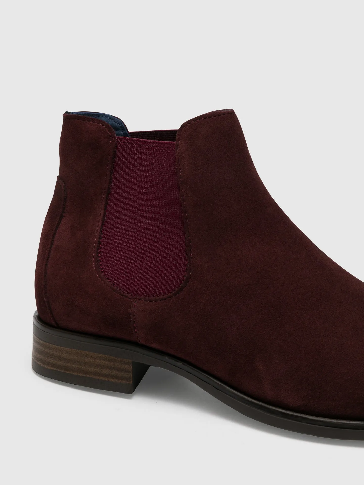 Crimson Elasticated Ankle Boots