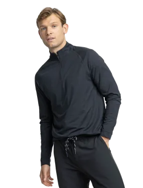 Cruiser 1/4 Zip Hthr Caviar Black