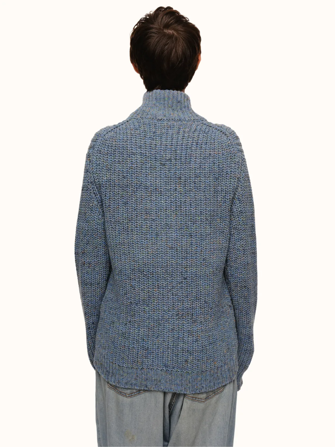 Dave Zip Cardigan in a Recycled Cotton Blend