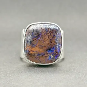 Estate Starborn SS Boulder Opal Ring