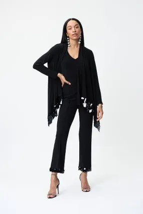 Joseph Ribkoff Sequin Trim Pants