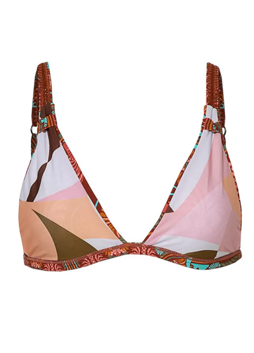 Maaji Garden Engraving Amia Fixed Triangle Bikini Top