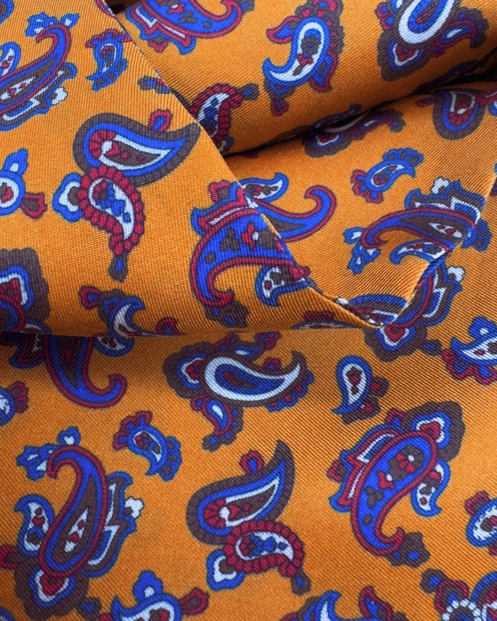 Men's Silk Aviator Scarf in Paisley - The Oviedo Aviator