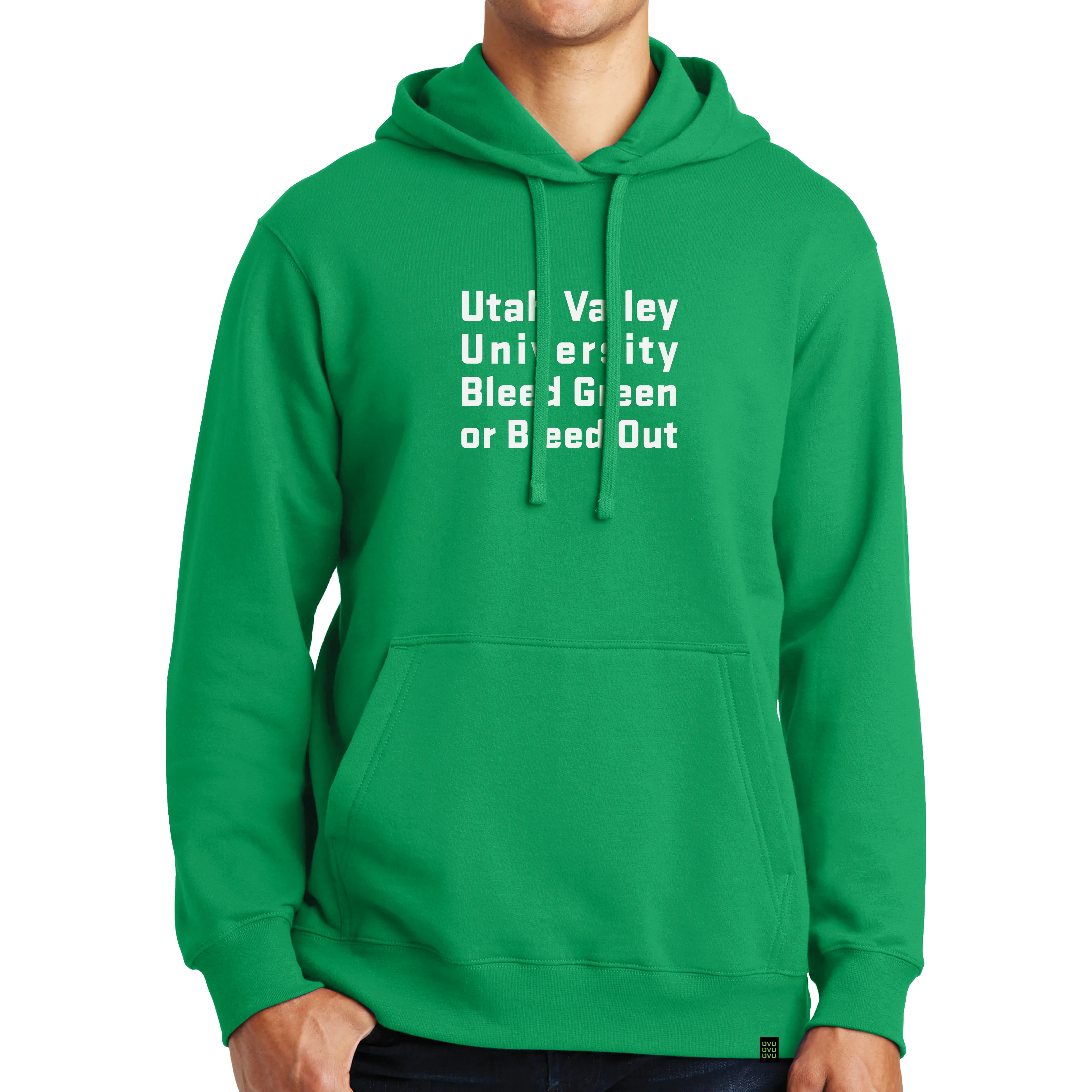 Port & Company Fan Favorite Fleece Pullover Hooded Sweatshirt- Bleed Green