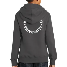 Port & Company Youth Fan Favorite Fleece Pullover Hooded Sweatshirt- UVU Distressed