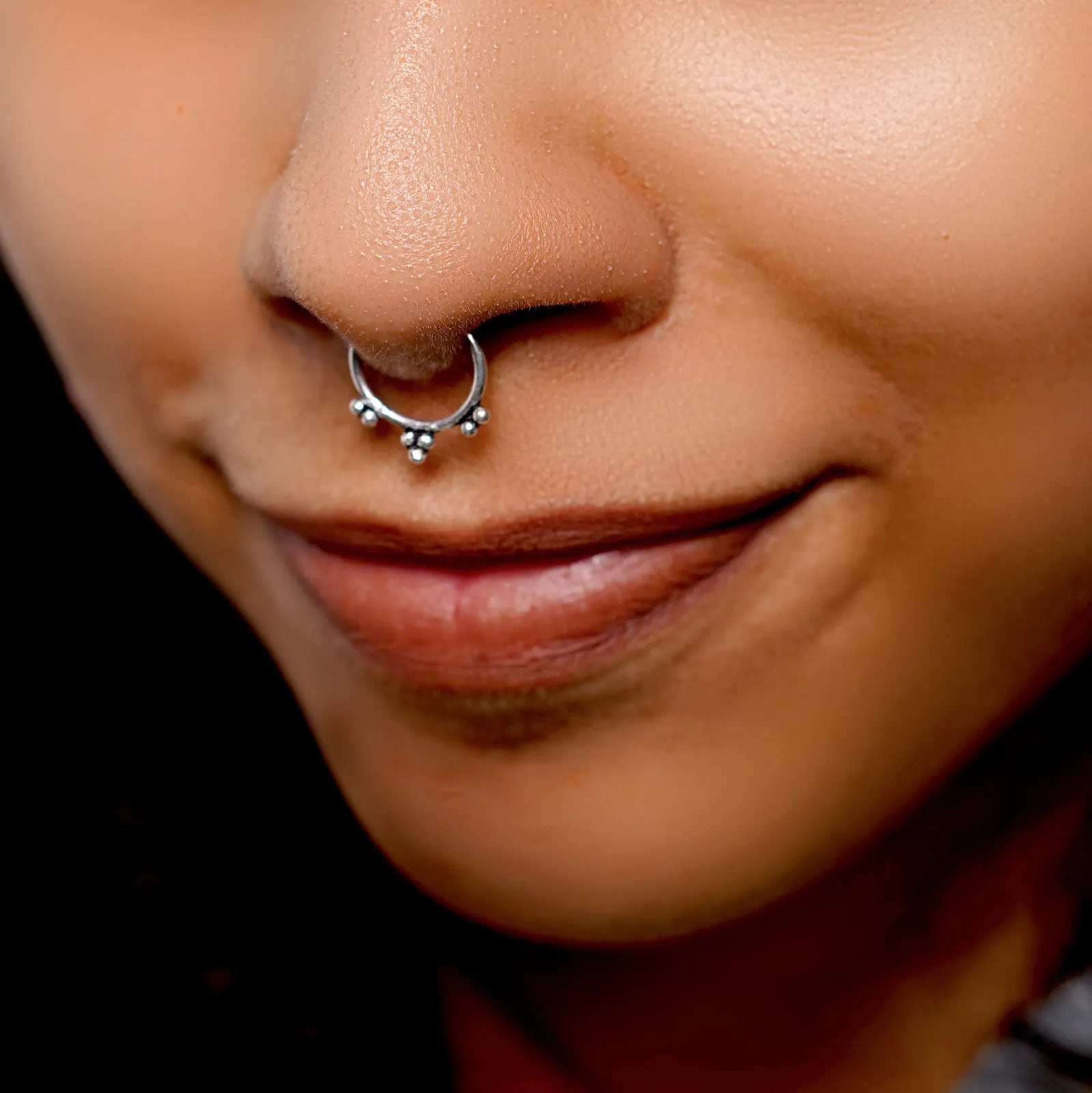 Teejh Ameya Silver Nose pin