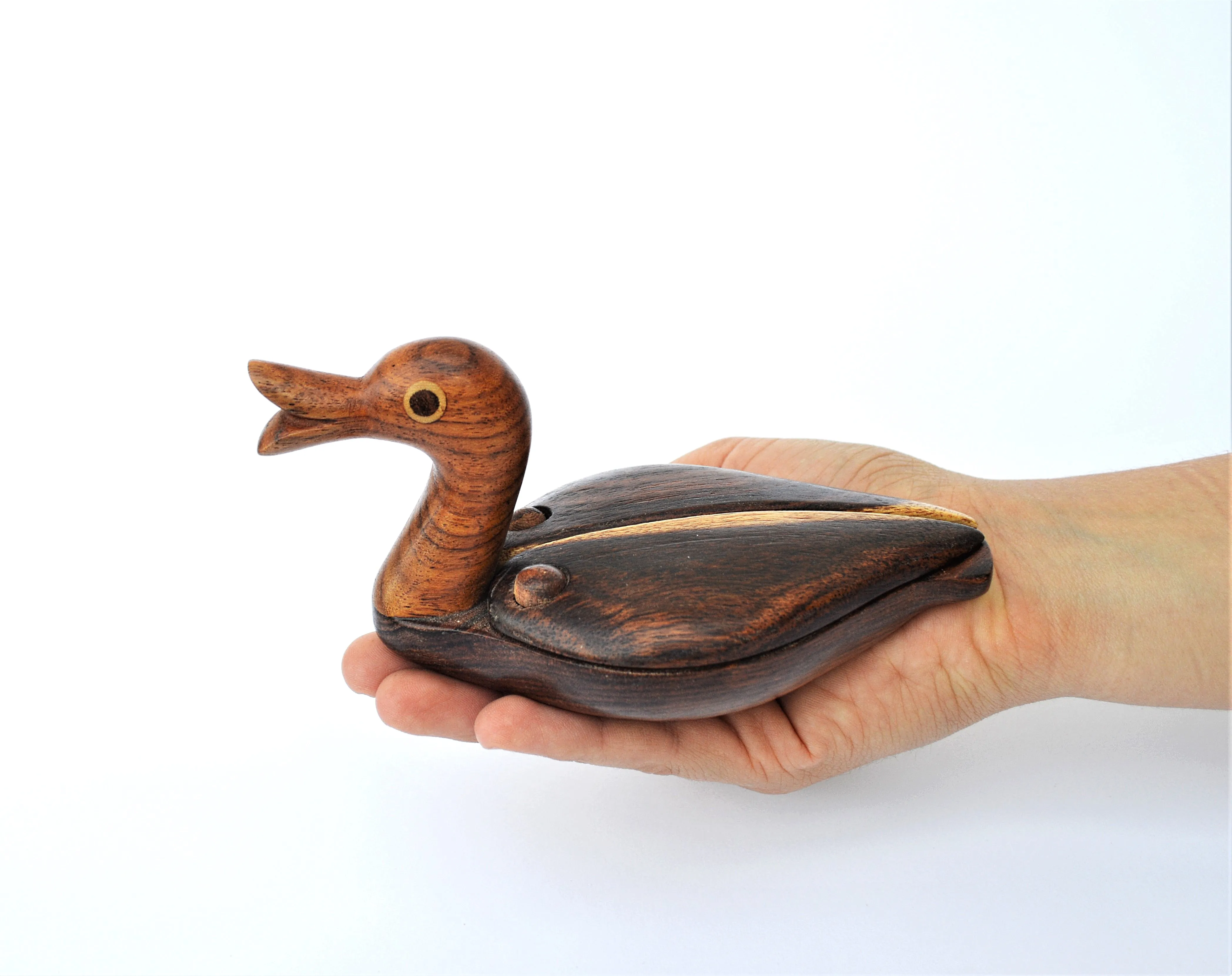 Wooden duck Ring Box /  Child Toy