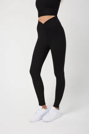 Year Of Ours Veronica Ribbed Legging - Black